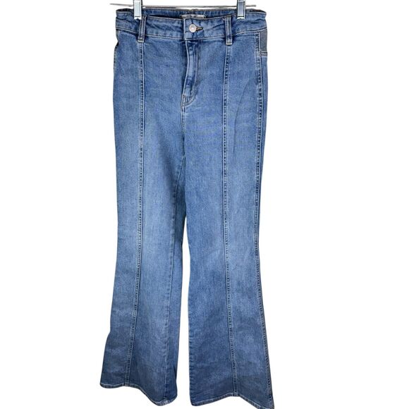 Free People Denim - Free People Seasons In The Sun Flare Sunshine Burst Jeans Waist 26 Length 32